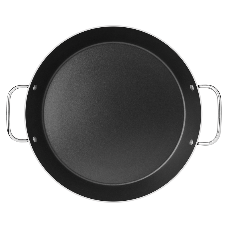 Paellera Tramontina Loreto en Aluminio con Revestimiento Interno Antiadherente Starflon Max con Asas Metalicas Grafito 38 cm 5,4 L