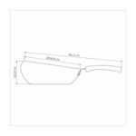 Sartén Tramontina Profesional para Saltear Aluminio con Revestimiento Interno con Antiadherente Starflon Premium y Acabado Externo Lijado 28 cm 33 L