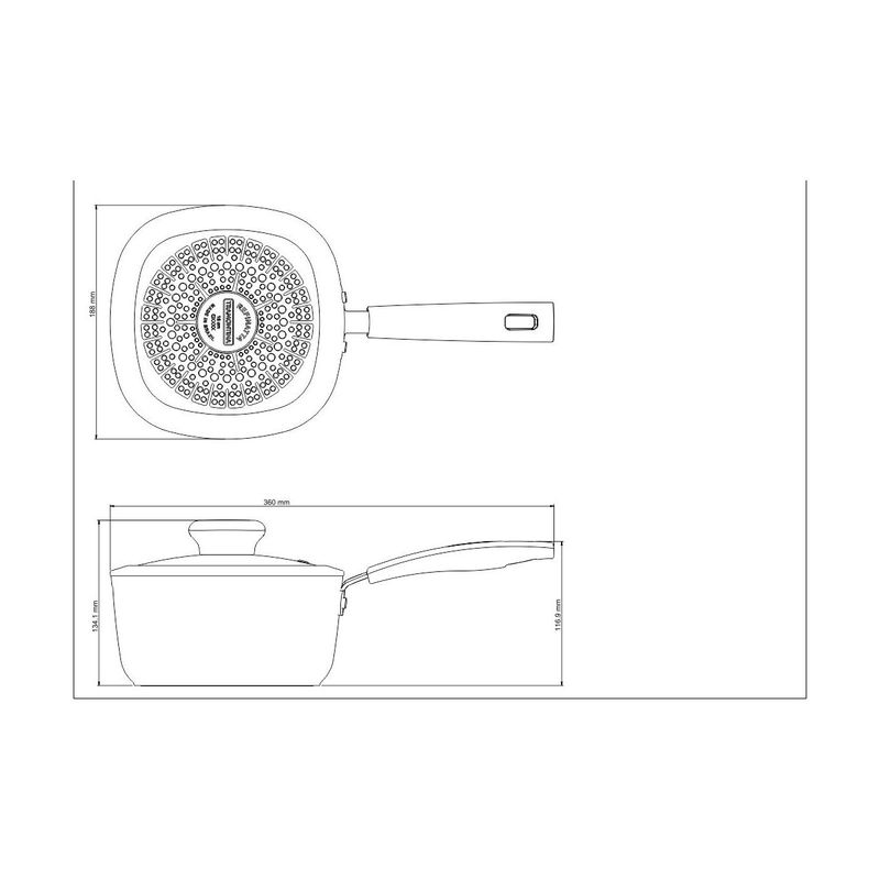 Olla Tramontina Refinatta en Aluminio con Revestimiento Interno con Antiadherente Starflon Premium y Externo Siliconado Rojo con Tapa 18 cm 2,2 L