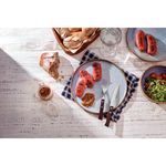 Juego de Cubiertos para Asado Tramontina con Laminas de Acero Inoxidable y Mangos de Madera Natural, 12 piezas.