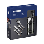 Juego de Cubiertos Tramontina Vik en Acero Inoxidable con Detalles de Polipropileno Oliva 24 Piezas