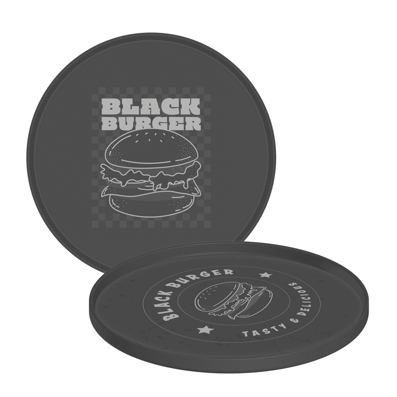 Plato Tramontina Black Burger en Polipropileno Gris