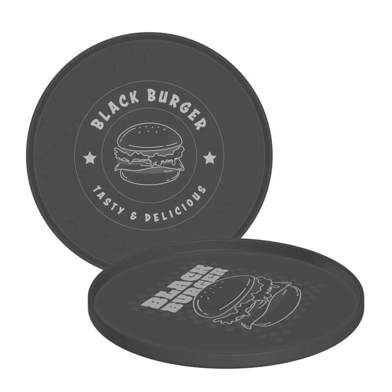 Plato Tramontina Black Burger en Polipropileno Gris