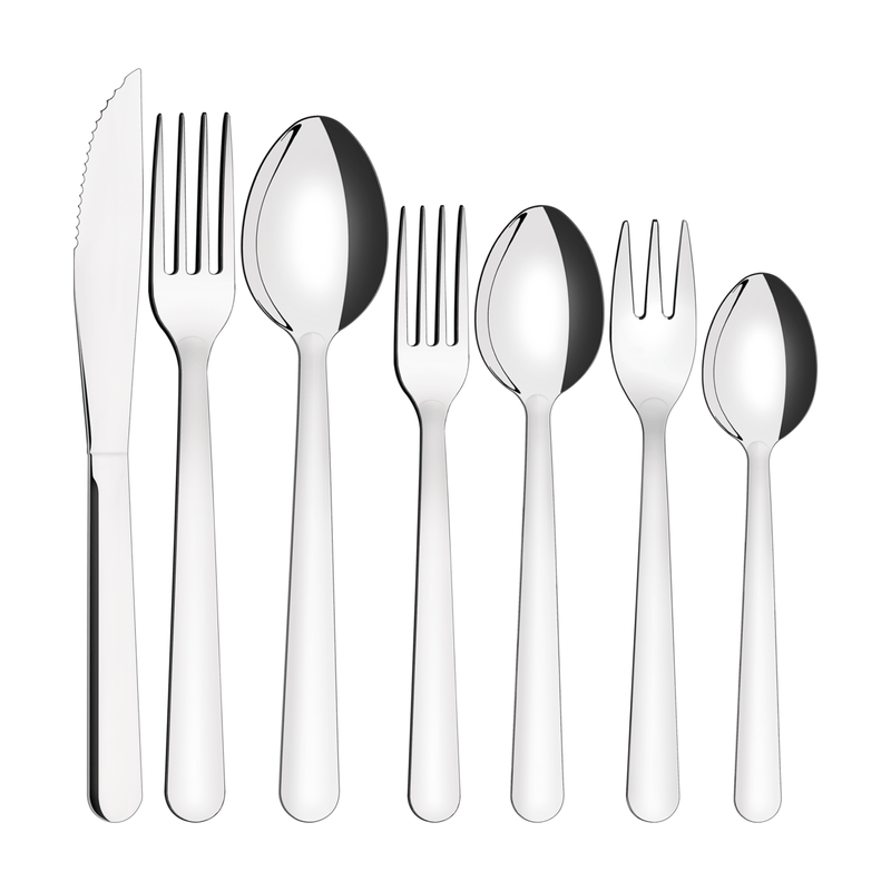 Juego de Cubiertos Tramontina Malibu en Acero Inoxidable 42 Piezas