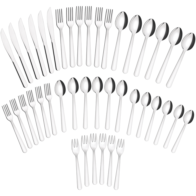 Juego de Cubiertos Tramontina Malibu en Acero Inoxidable 42 Piezas