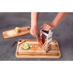 Rallador 4 Lados Tramontina Utilita en Acero Inoxidable y Asa de ABS Blanco