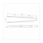 Pinza para Carne Tramontina Asado con Lamina de Acero Inoxidable y Mango de Madera 37 cm