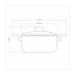 Cacerola Tramontina Paris en Aluminio con Revestimiento Interno y Externo Antiadherente Starflon Max Plomo con Tapa de Vidrio 24 cm 4