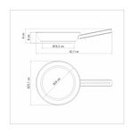 Sartén Tramontina Brava de Acero Inoxidable Fondo Triple con Mango 24 cm 21 L