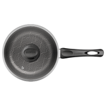 Olla Tramontina Paris en Aluminio con Revestimiento Interno y Externo Antiadherente Starflon Max Plomo con Tapa de Vidrio 22 cm 3