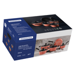 Bateria de Cocina Tramontina Glenz en Aluminio con Revestimiento Interno en Starflon Crystals y Externo Esmaltado Cobre Rose 05 Piezas