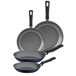 Juego de Sartenes Tramontina en Aluminio con Revestimiento Interno y Externo en Starflon Max Azul 04 Piezas