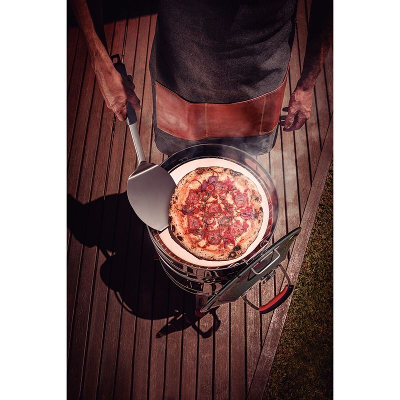 Espatula para Pizza Tramontina con Lamina de Acero Inoxidable y Mango de Polipropileno Gris